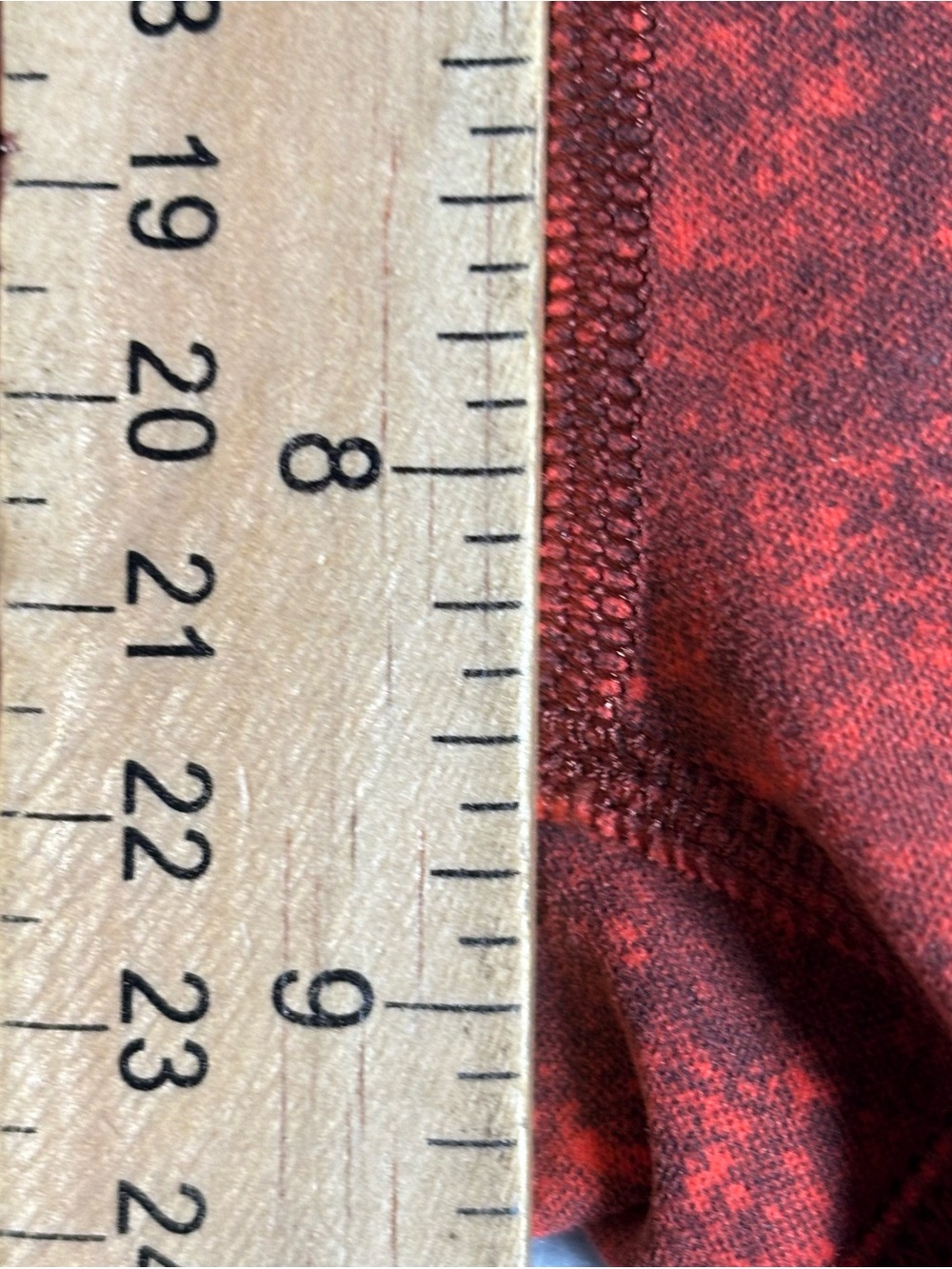 Lululemon Wunder Train High Rise Tight 25” Women’s 2 Print Autumn Red Black - Picture 4 of 9